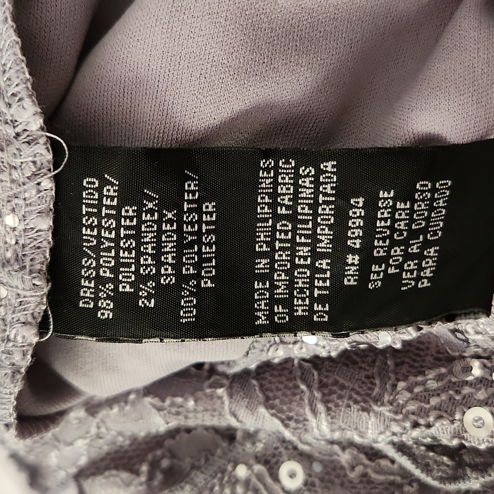 NEW - Silver Sequin Evening Dress - NWT - Picture 12 of 13